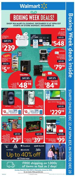 Flyer Walmart 22.12.2024 - 01.01.2025