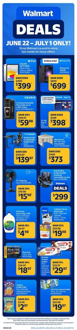 Flyer Walmart 22.06.2026 - 01.07.2026