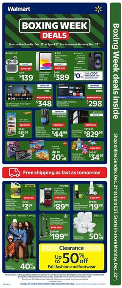 Flyer Walmart 21.12.2025 - 31.12.2025
