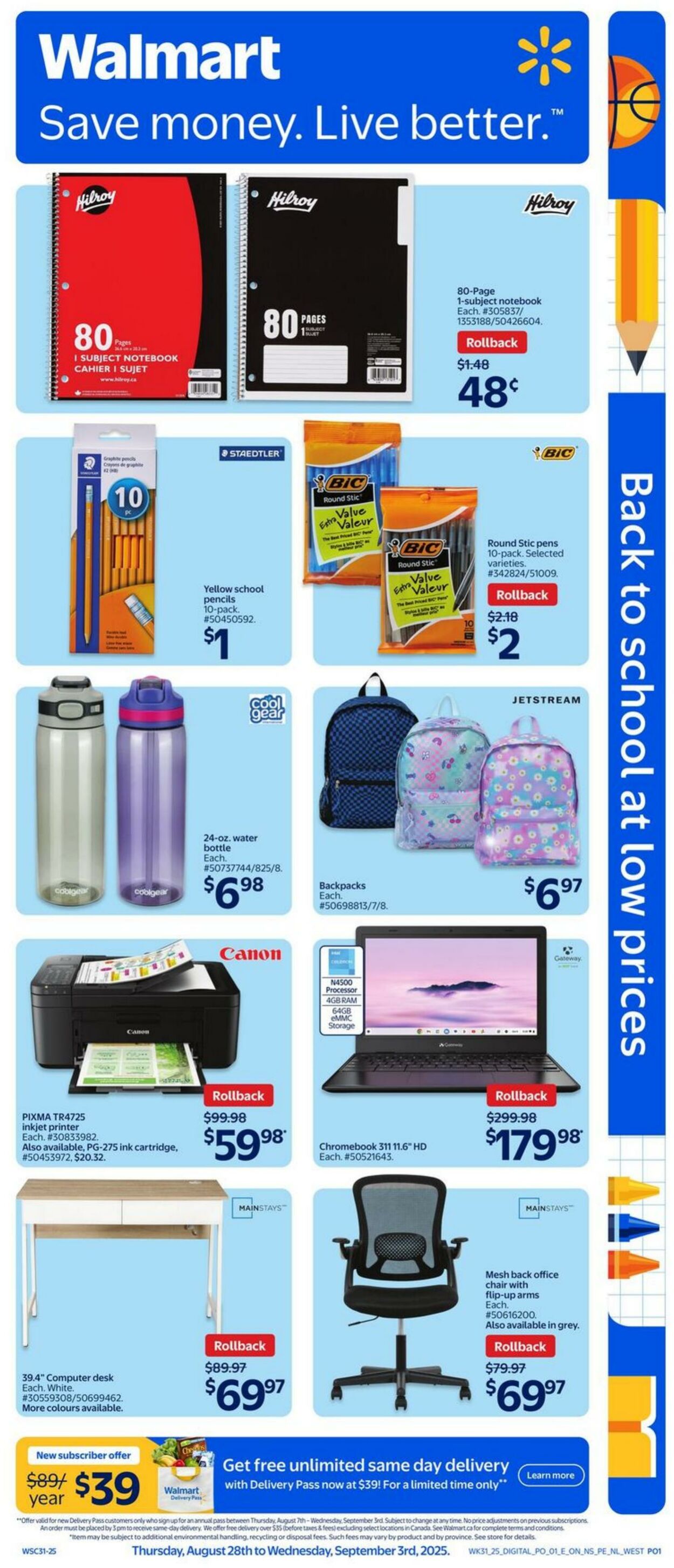 Flyer Walmart 28.08.2025 - 03.09.2025