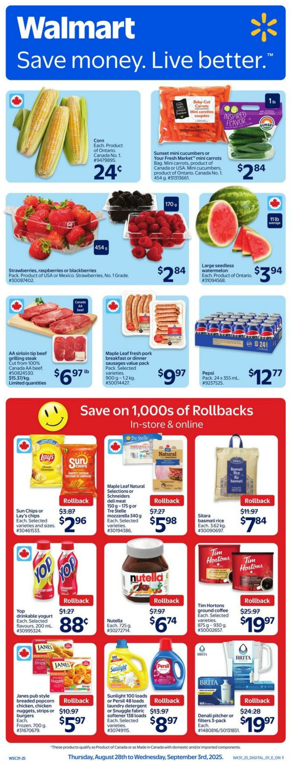 Flyer Walmart 28.08.2025 - 03.09.2025