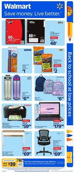 Flyer Walmart 28.08.2025 - 03.09.2025