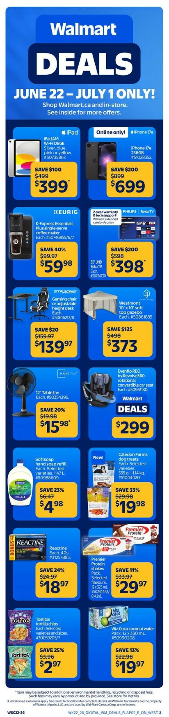 Flyer Walmart - General Merchandise 22 Jun 2026 - 1 Jul 2026