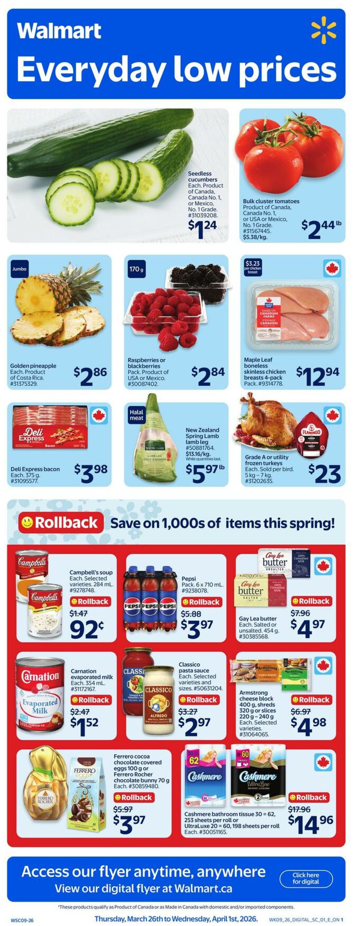 Flyer Walmart 26.03.2026 - 01.04.2026