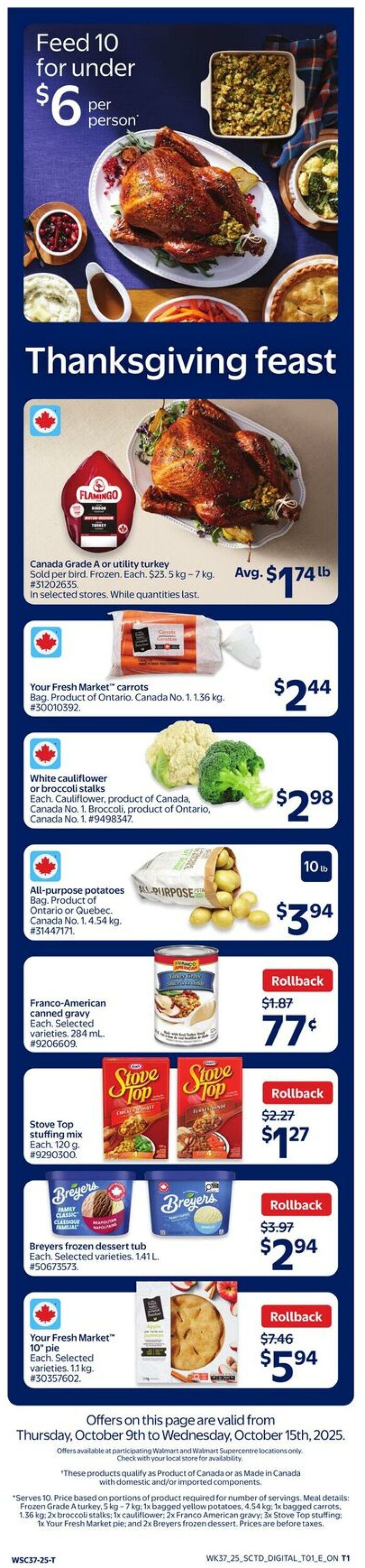 Flyer Walmart 09.10.2025 - 15.10.2025