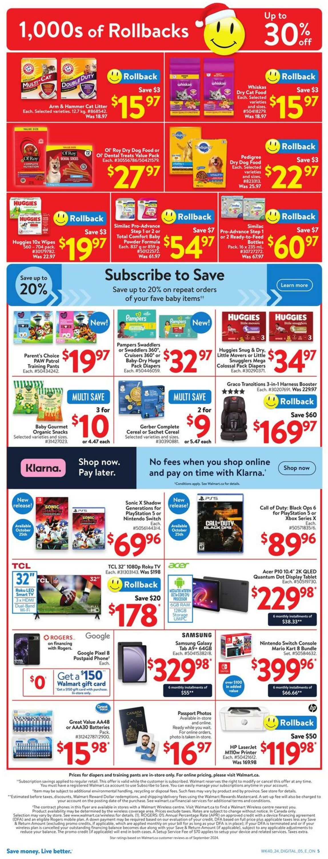 Flyer Walmart 24.10.2024 - 30.10.2024