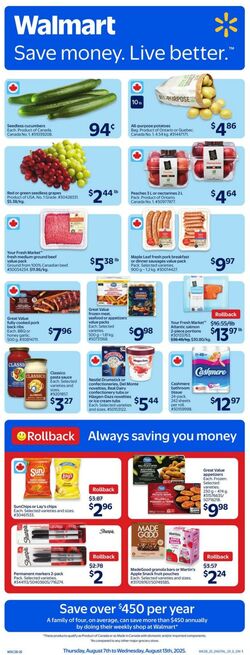 Flyer Walmart 07.08.2025 - 13.08.2025