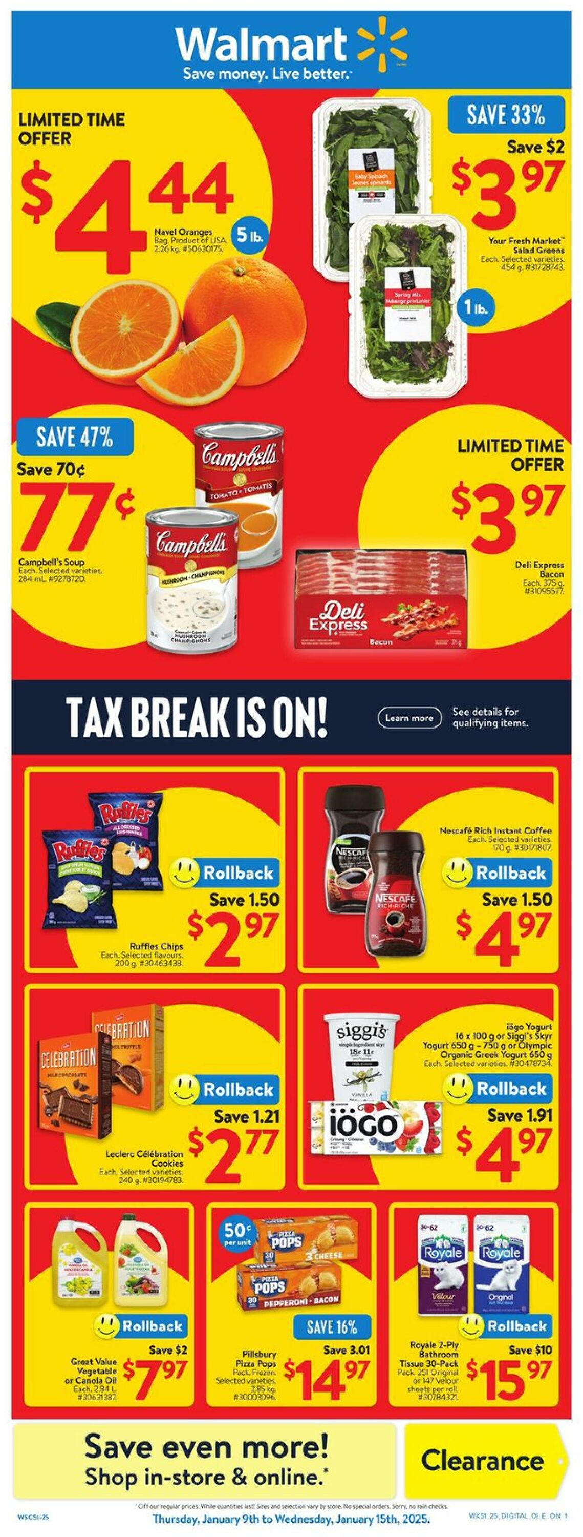 Flyer Walmart - Grocery Flyer 9 Jan 2025 - 15 Jan 2025