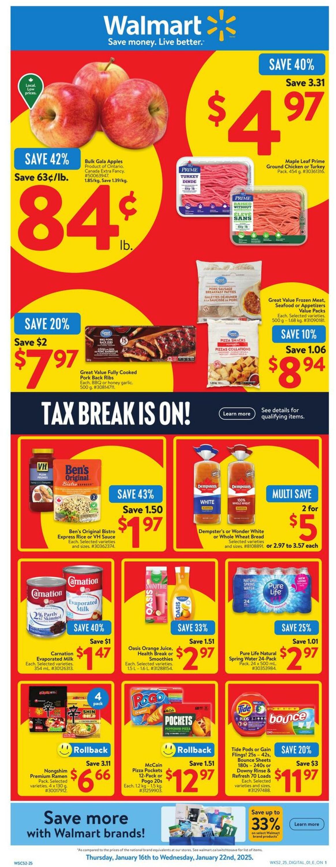 Flyer Walmart - Grocery Flyer 16 Jan 2025 - 22 Jan 2025