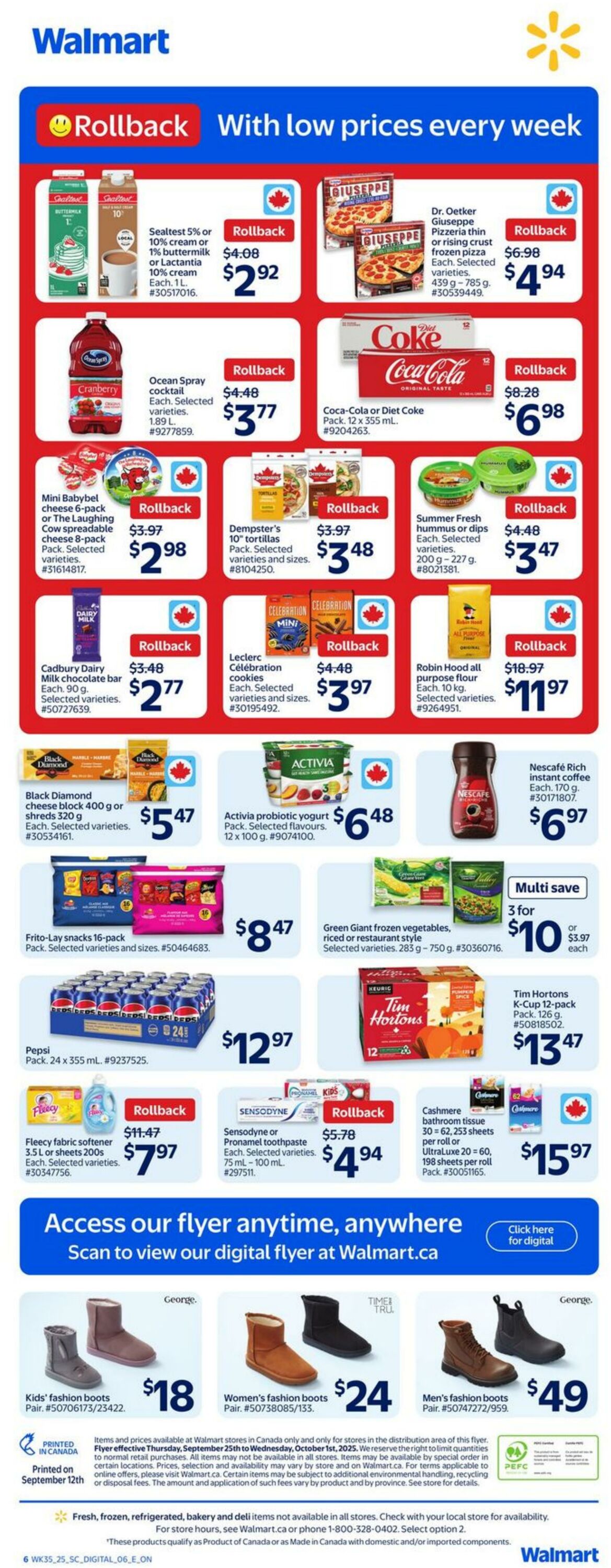 Flyer Walmart 25.09.2025 - 01.10.2025