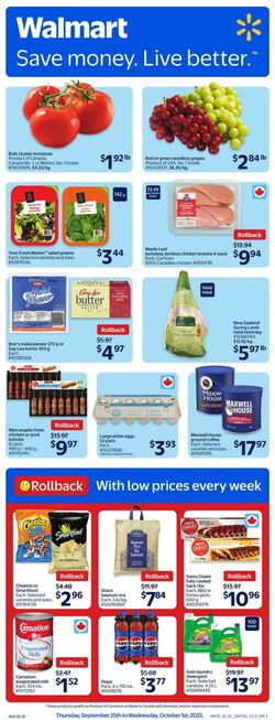 Flyer Walmart 25.09.2025 - 01.10.2025