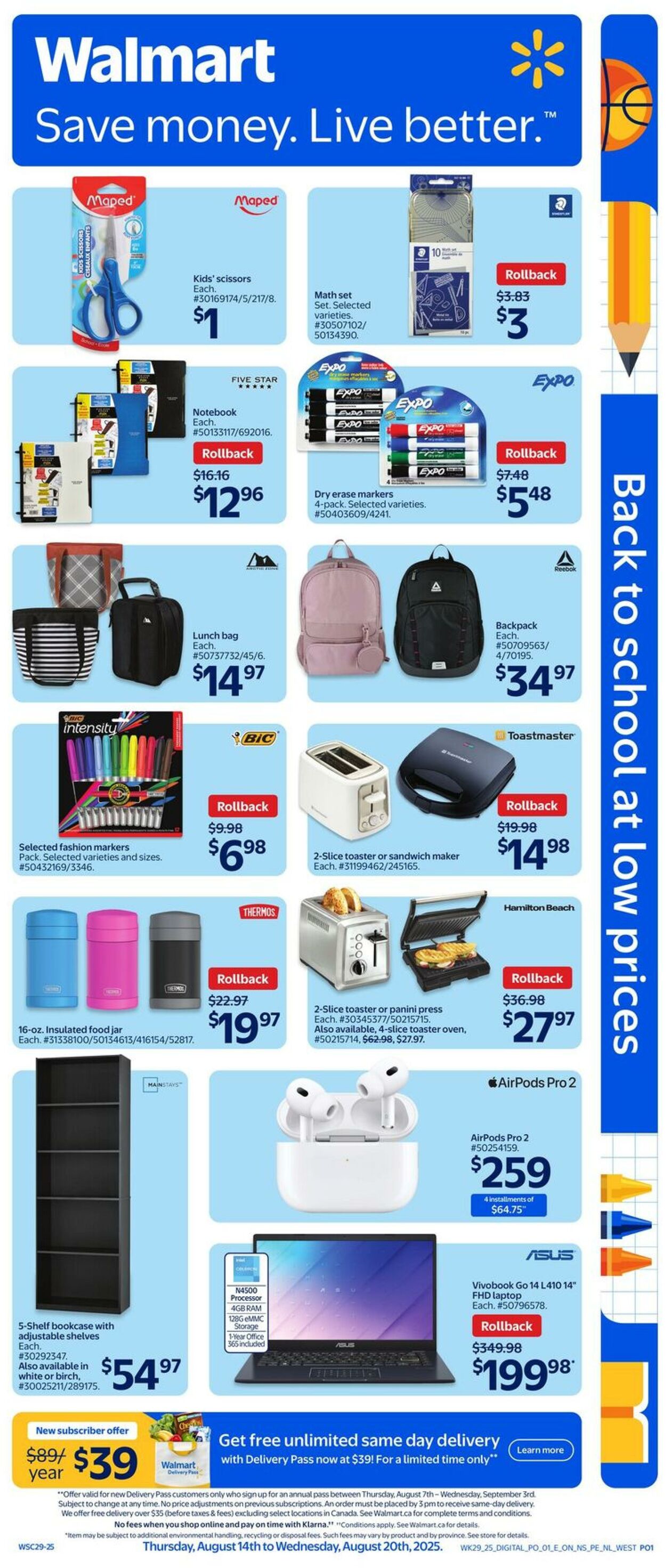 Flyer Walmart 14.08.2025 - 20.08.2025