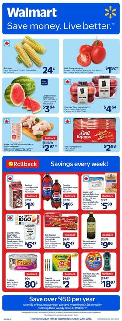Flyer Walmart 14.08.2025 - 20.08.2025