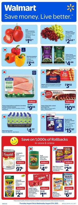 Flyer Walmart 21.08.2025 - 27.08.2025