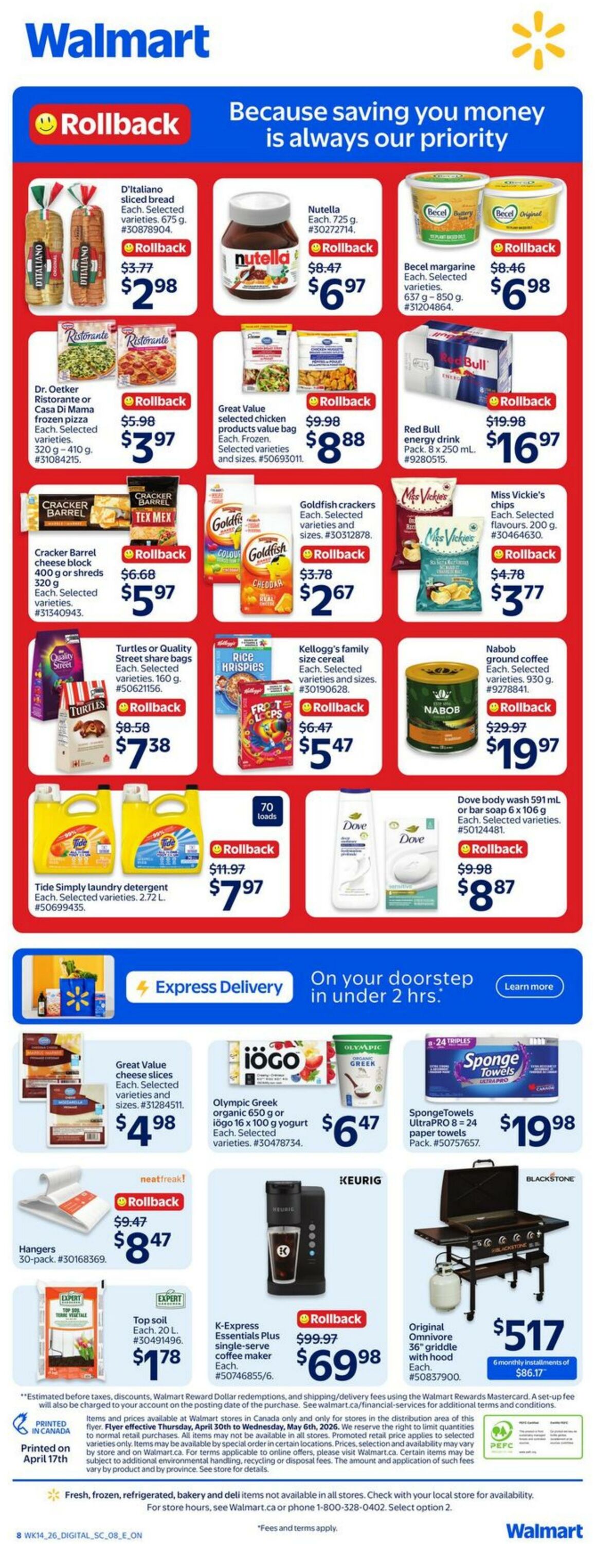 Flyer Walmart 30.04.2026 - 06.05.2026