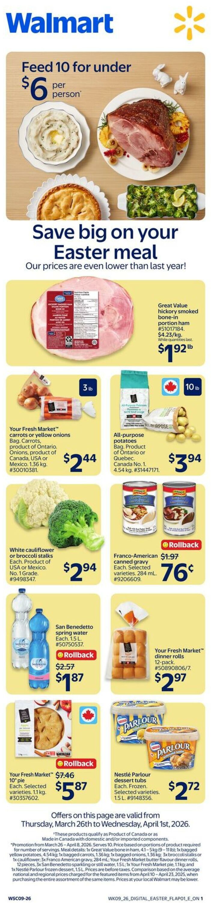 Flyer Walmart 26.03.2026 - 01.04.2026
