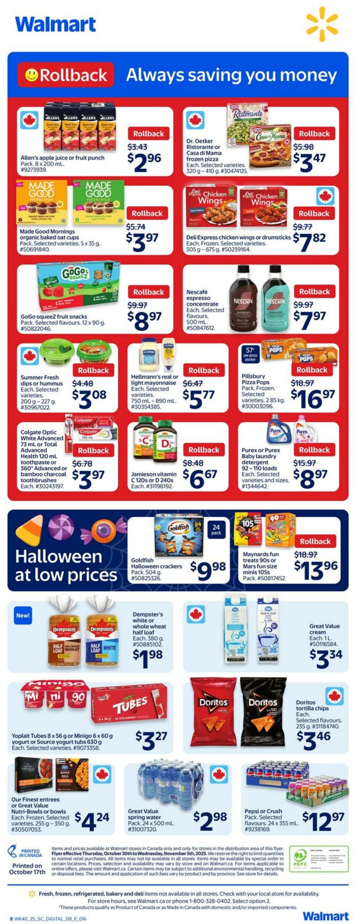 Flyer Walmart 30.10.2025 - 05.11.2025