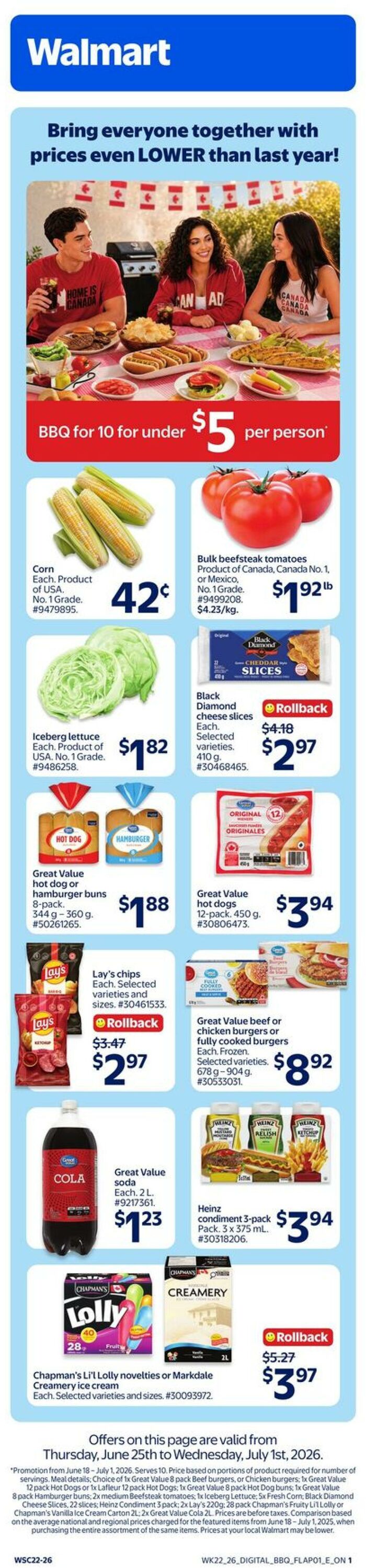Flyer Walmart 25.06.2026 - 01.07.2026