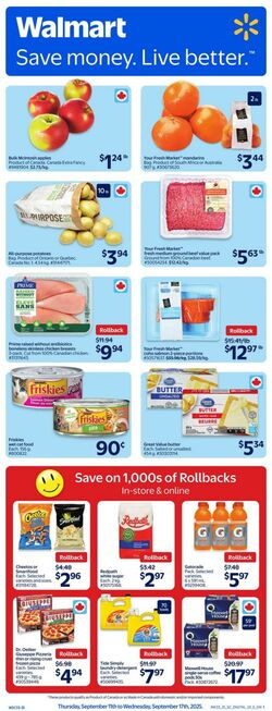 Flyer Walmart 11.09.2025 - 17.09.2025