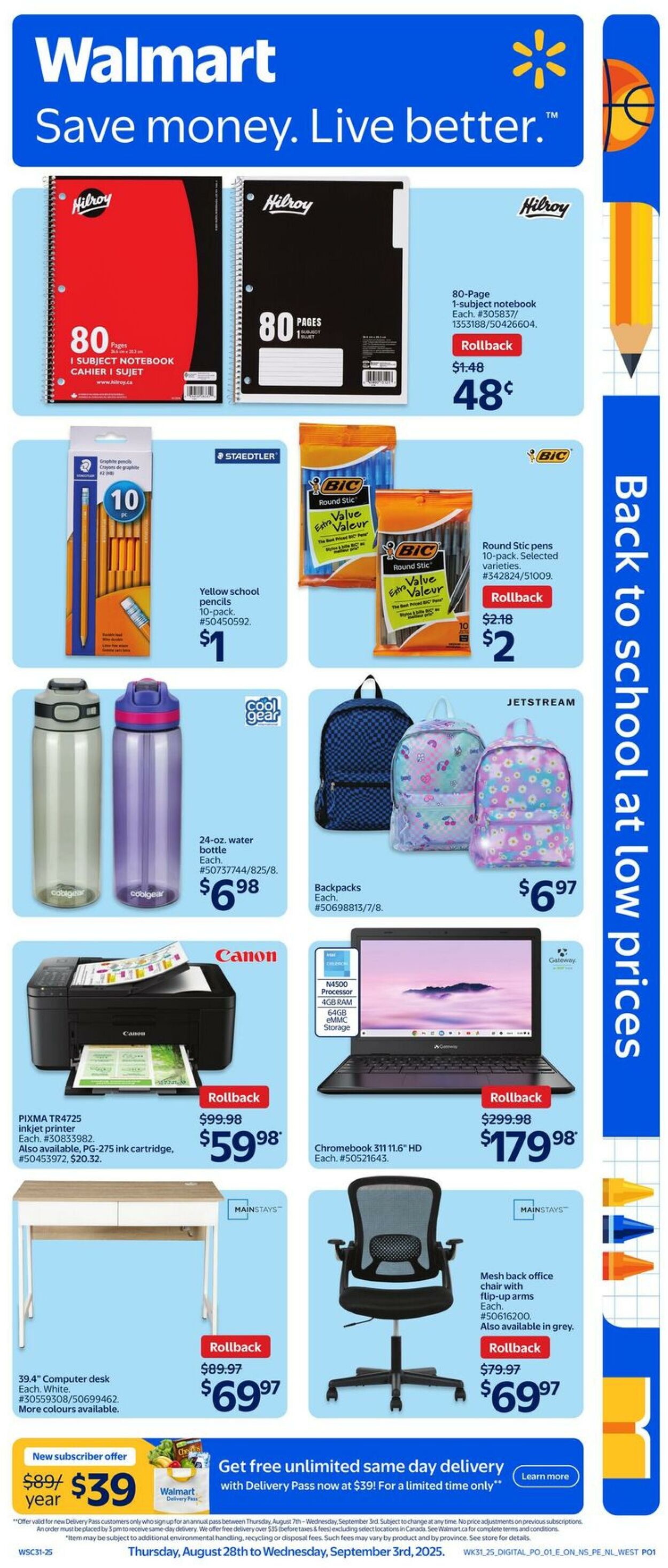 Flyer Walmart 28.08.2025 - 03.09.2025