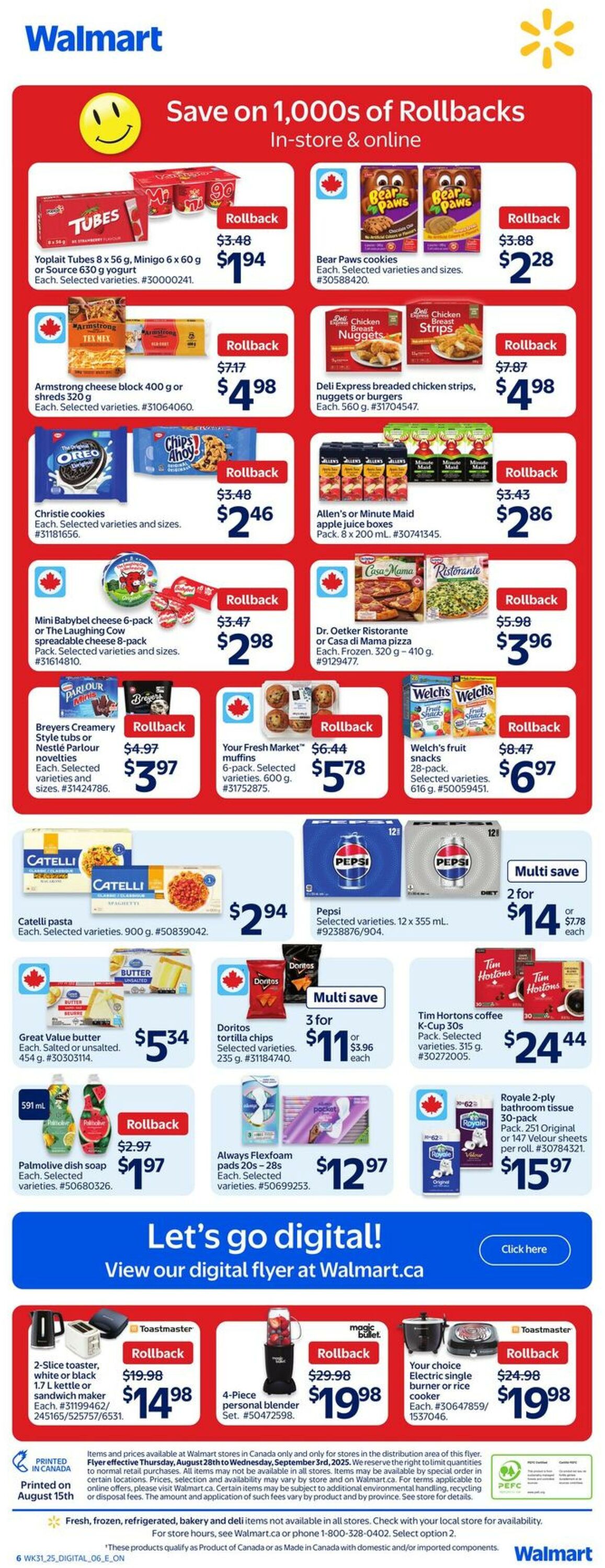 Flyer Walmart 28.08.2025 - 03.09.2025