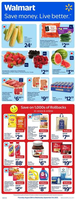 Flyer Walmart 28.08.2025 - 03.09.2025