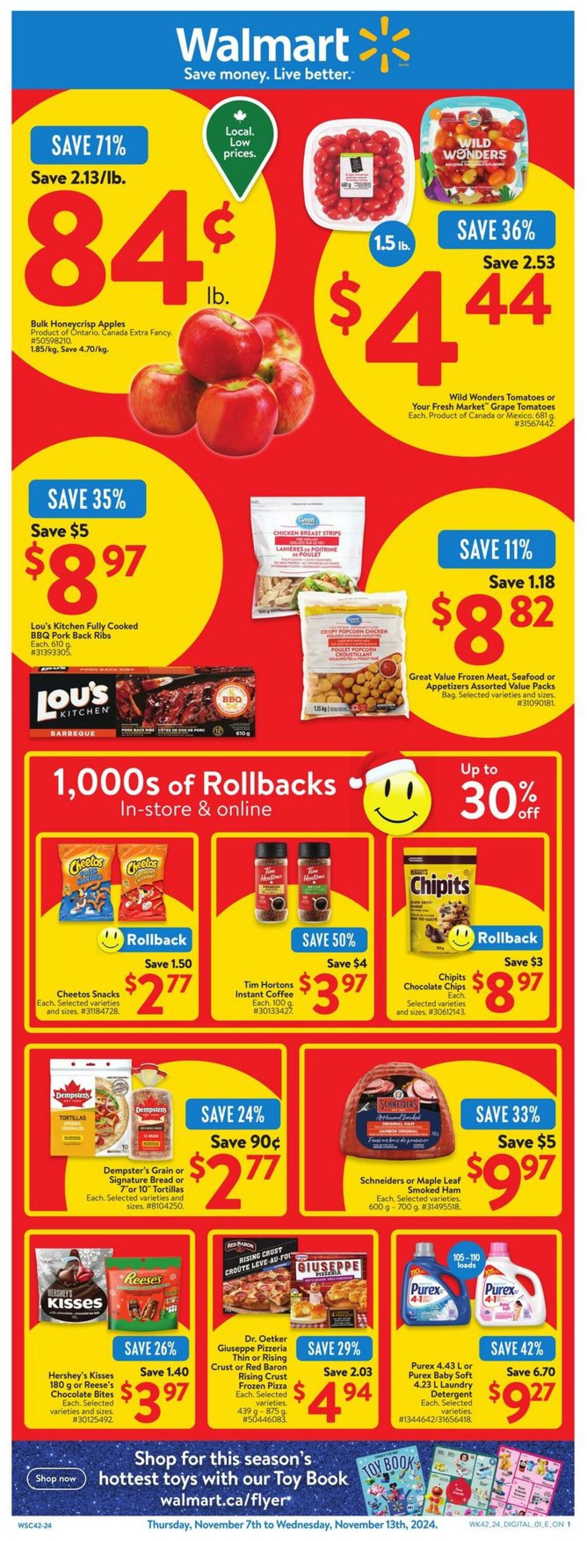 Flyer Walmart - Grocery Flyer 7 Nov 2024 - 13 Nov 2024