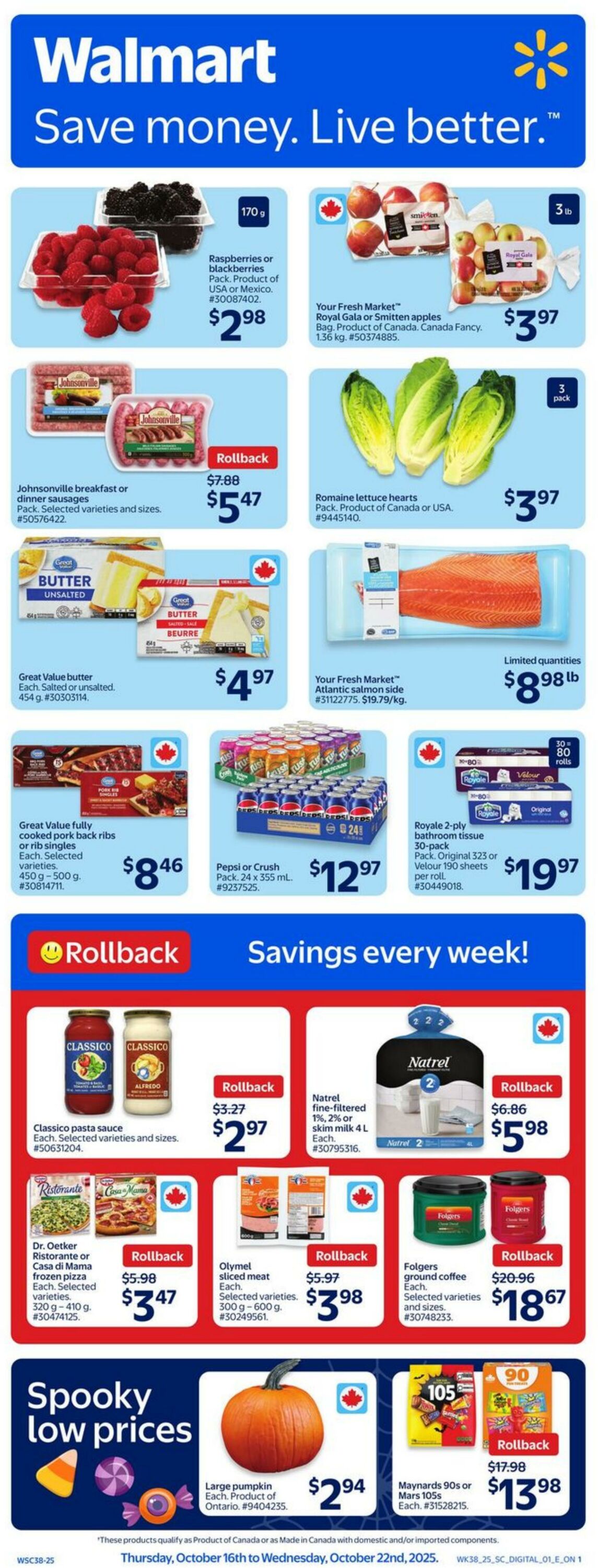 Flyer Walmart 16.10.2025 - 22.10.2025