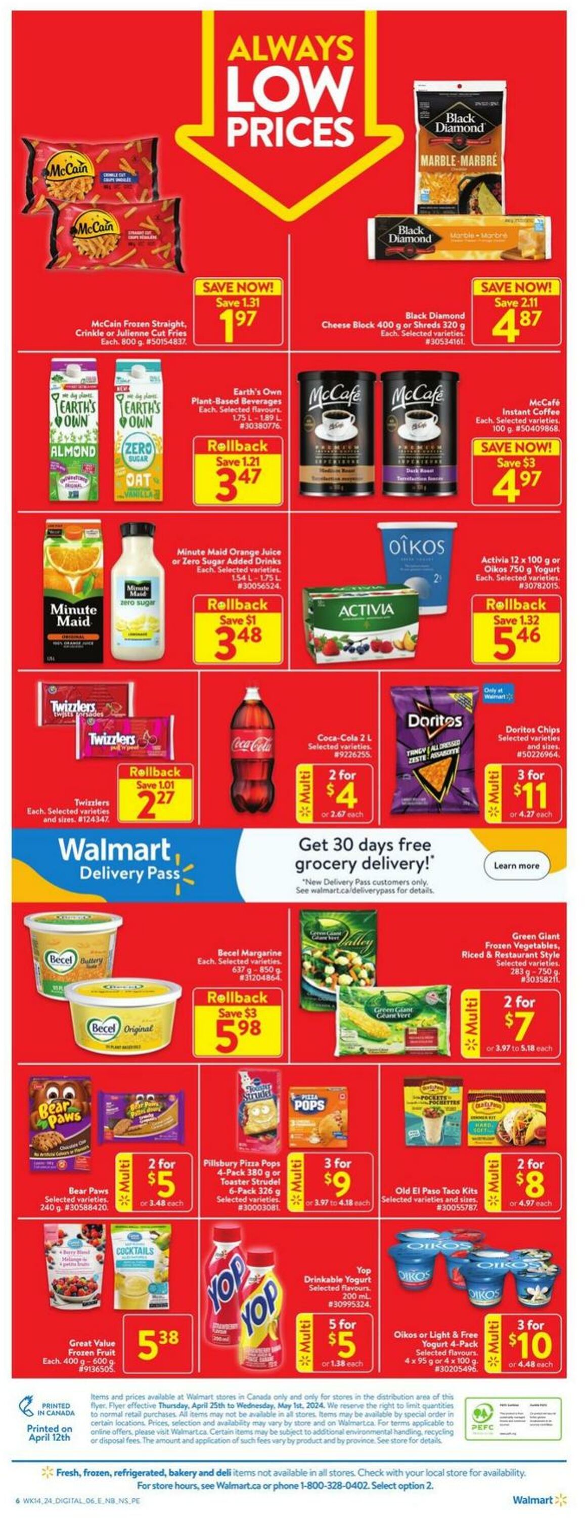 Flyer Walmart 25.04.2024 - 01.05.2024