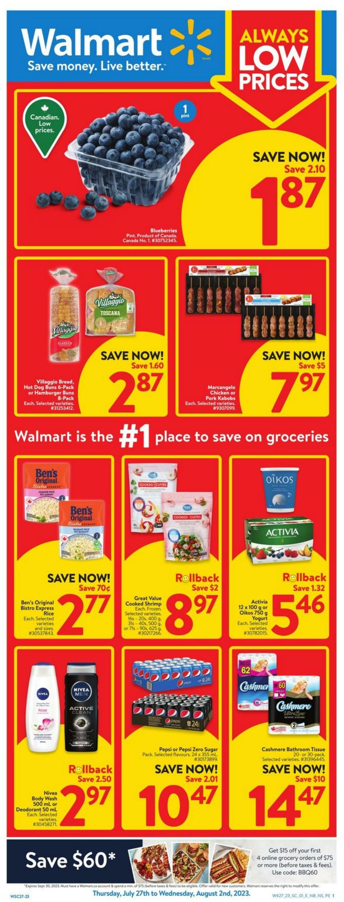 Flyer Walmart 27.07.2023 - 02.08.2023