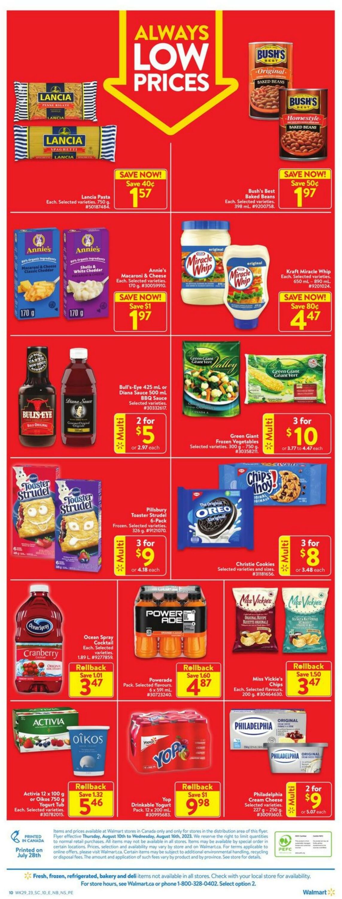 Flyer Walmart 10.08.2023 - 16.08.2023