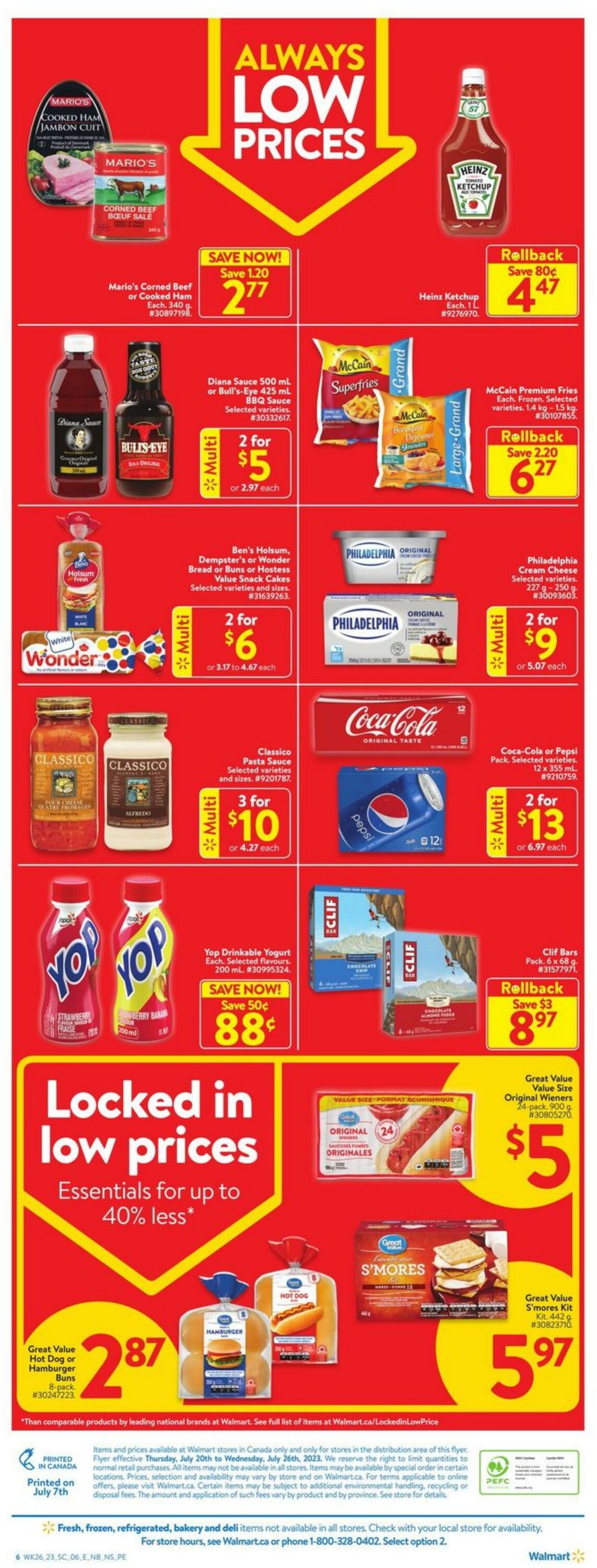 Flyer Walmart 20.07.2023 - 26.07.2023