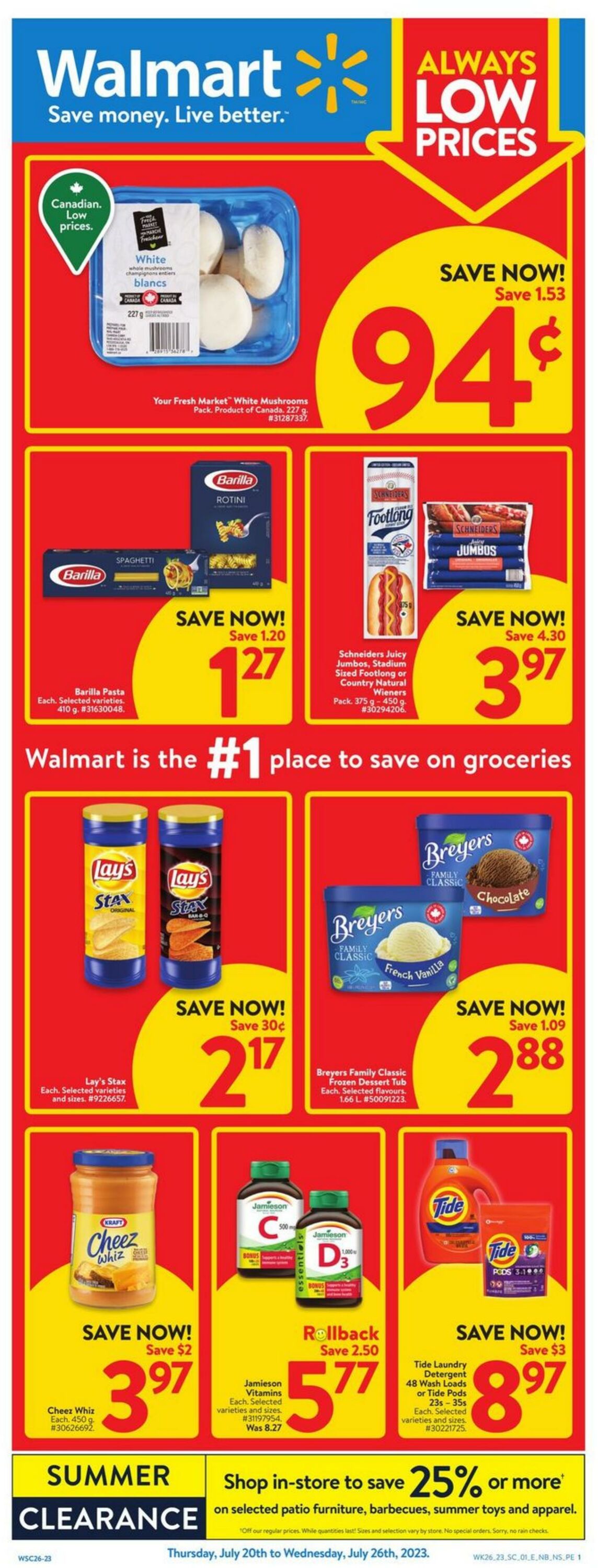 Flyer Walmart 20.07.2023 - 26.07.2023