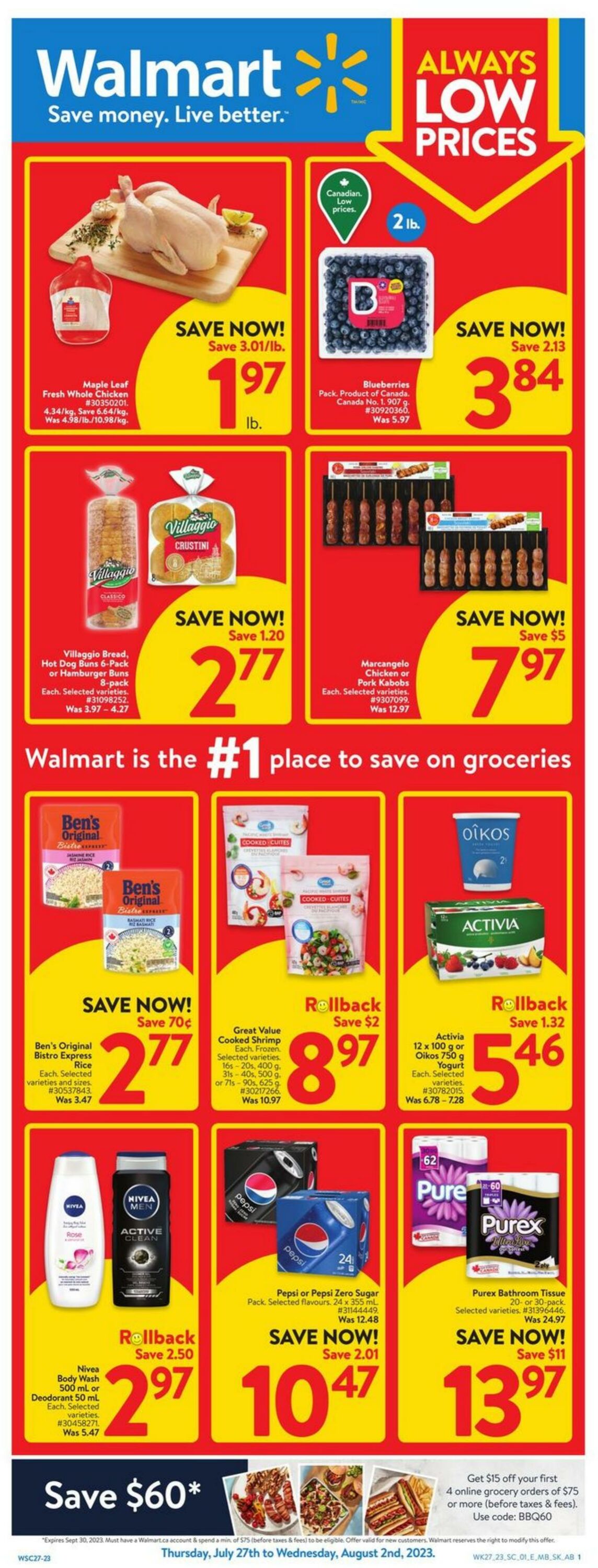 Flyer Walmart 27.07.2023 - 02.08.2023