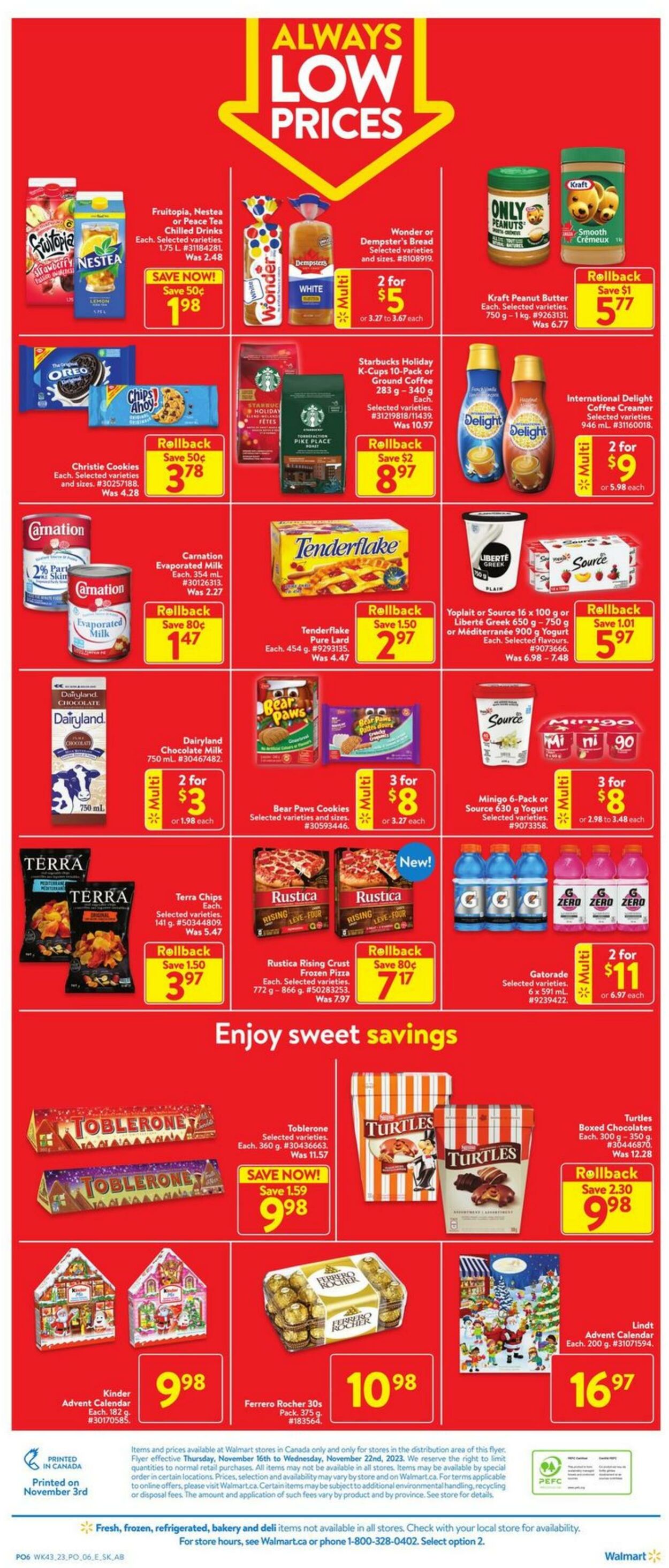 Flyer Walmart 16.11.2023 - 22.11.2023