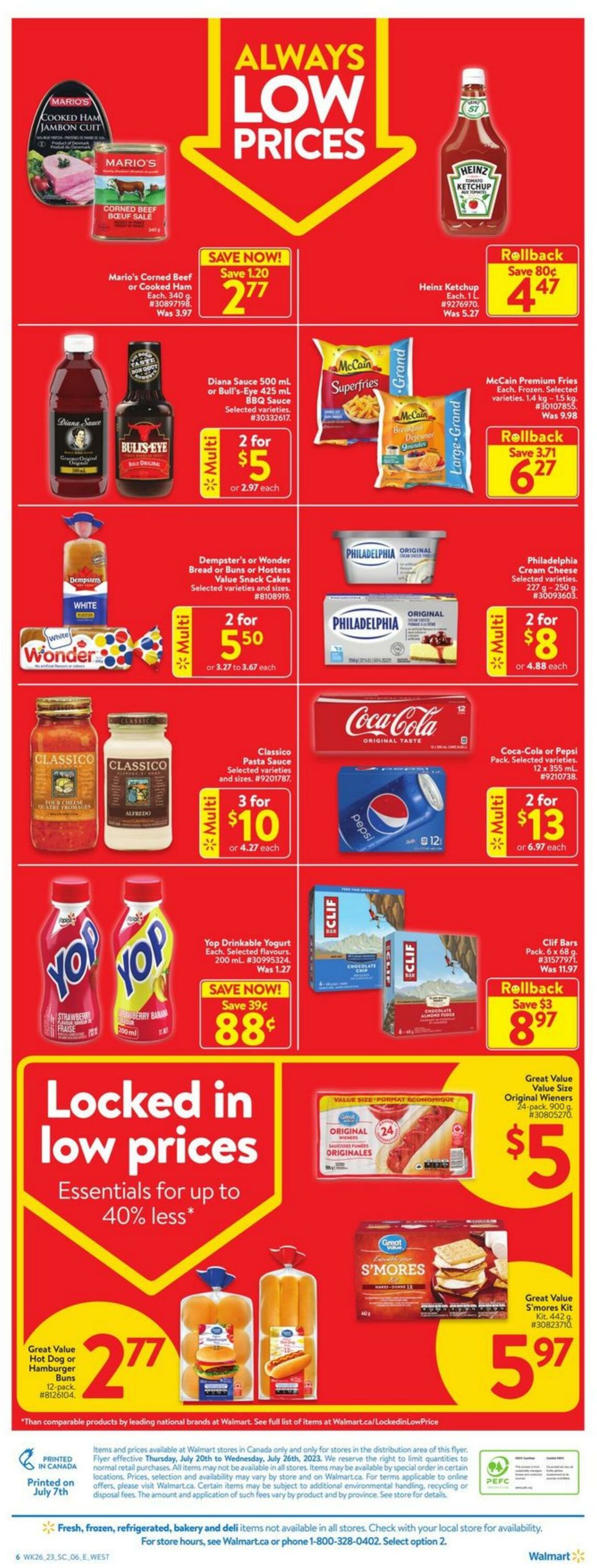 Flyer Walmart 20.07.2023 - 26.07.2023