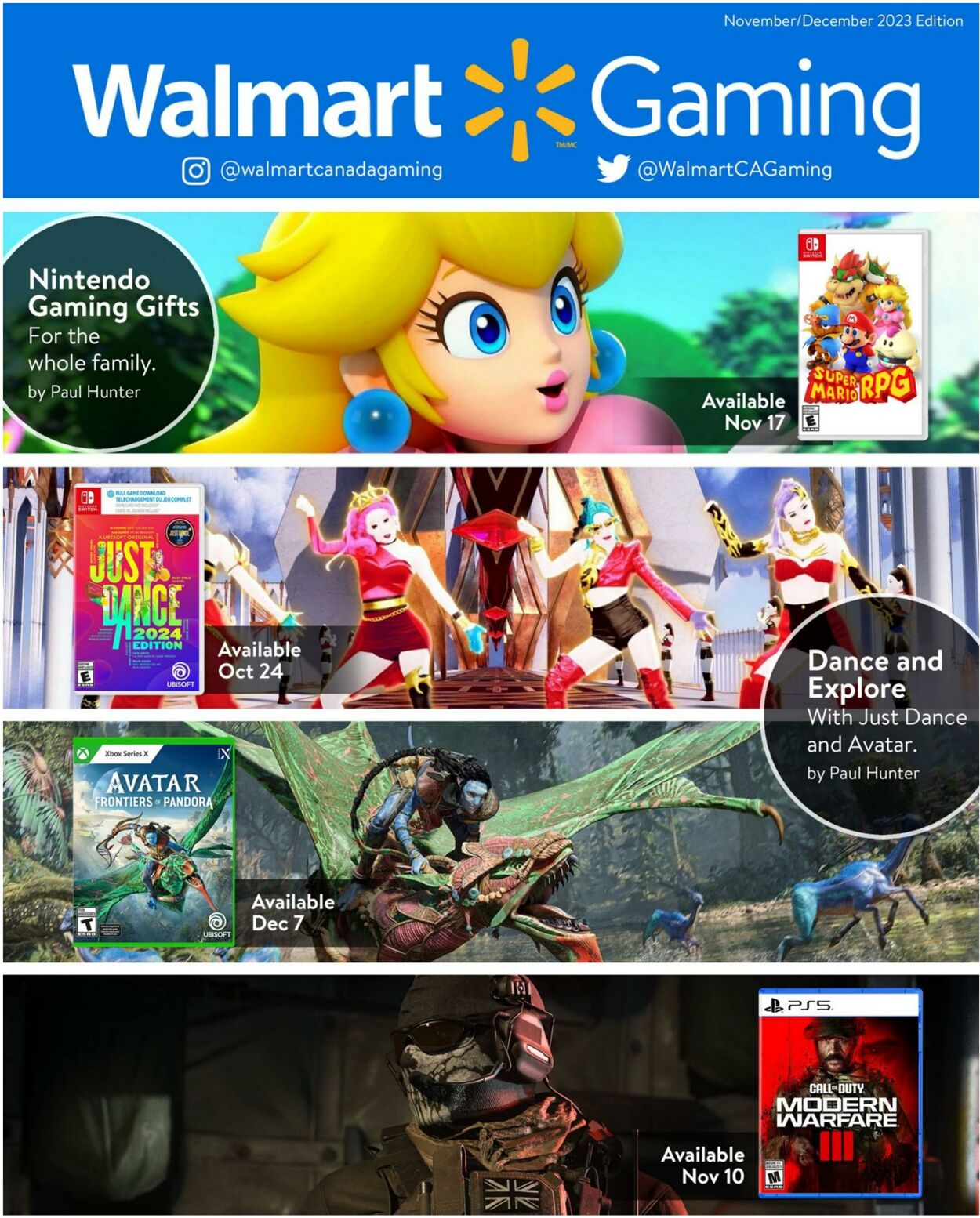 Flyer Walmart - Regina - November/December Gaming Catalogue 2 Nov 2023 - 31 Dec 2023