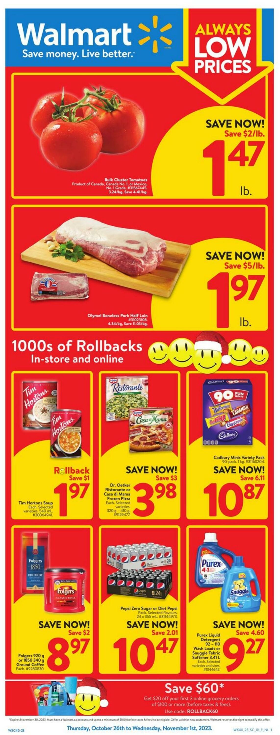 Flyer Walmart 26.10.2023 - 01.11.2023