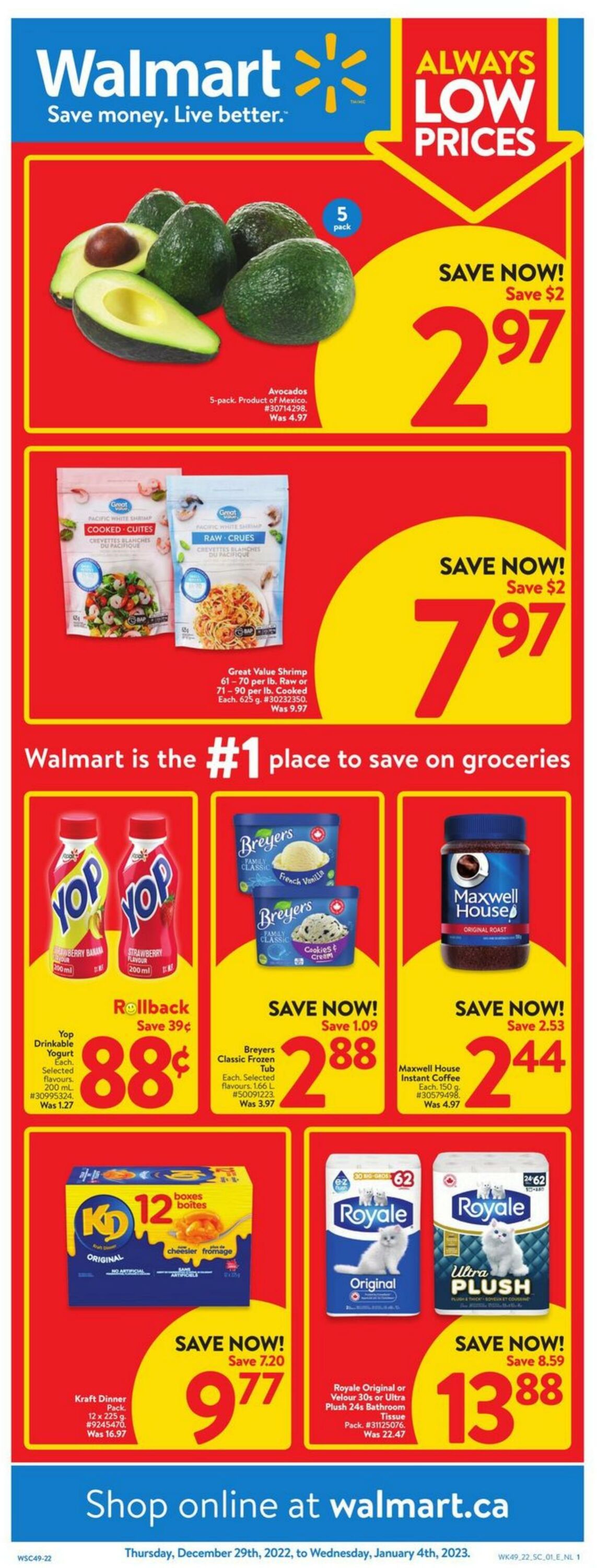 Flyer Walmart 29.12.2022 - 04.01.2023