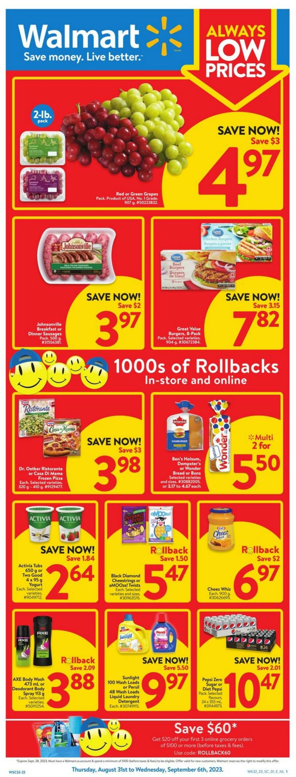 Flyer Walmart 31.08.2023 - 06.09.2023