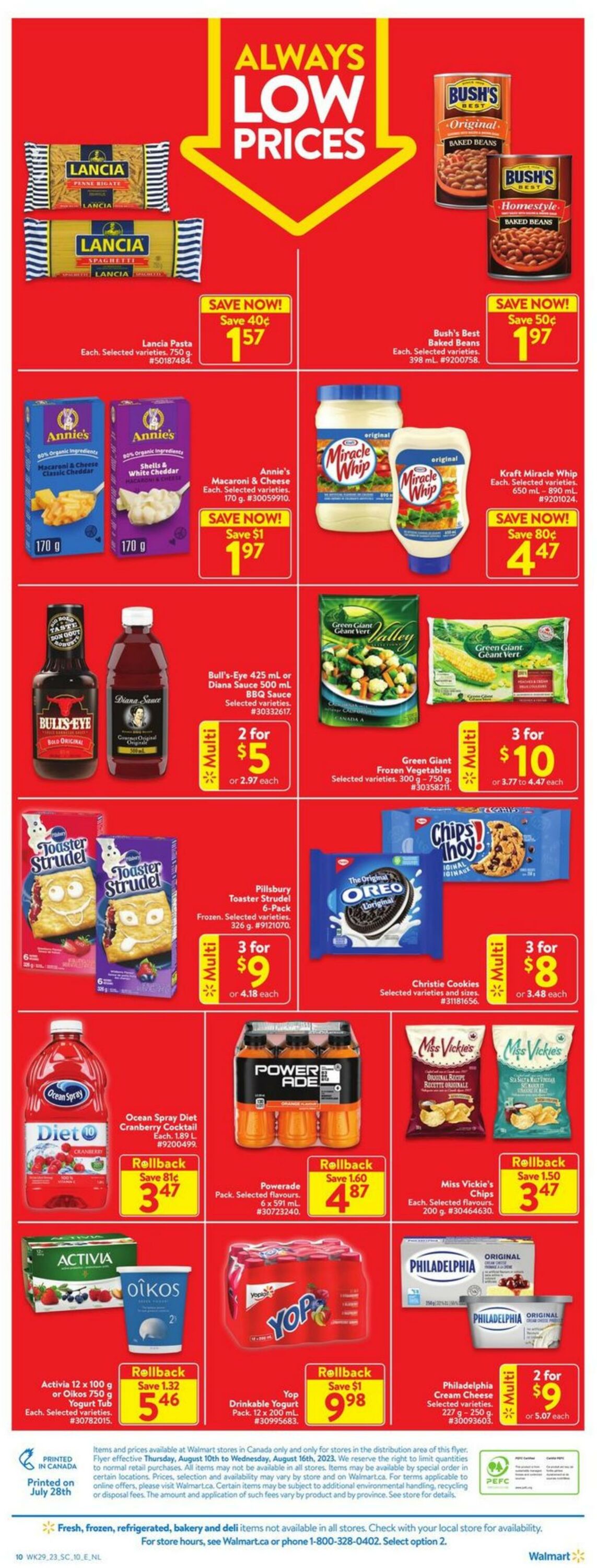 Flyer Walmart 10.08.2023 - 16.08.2023