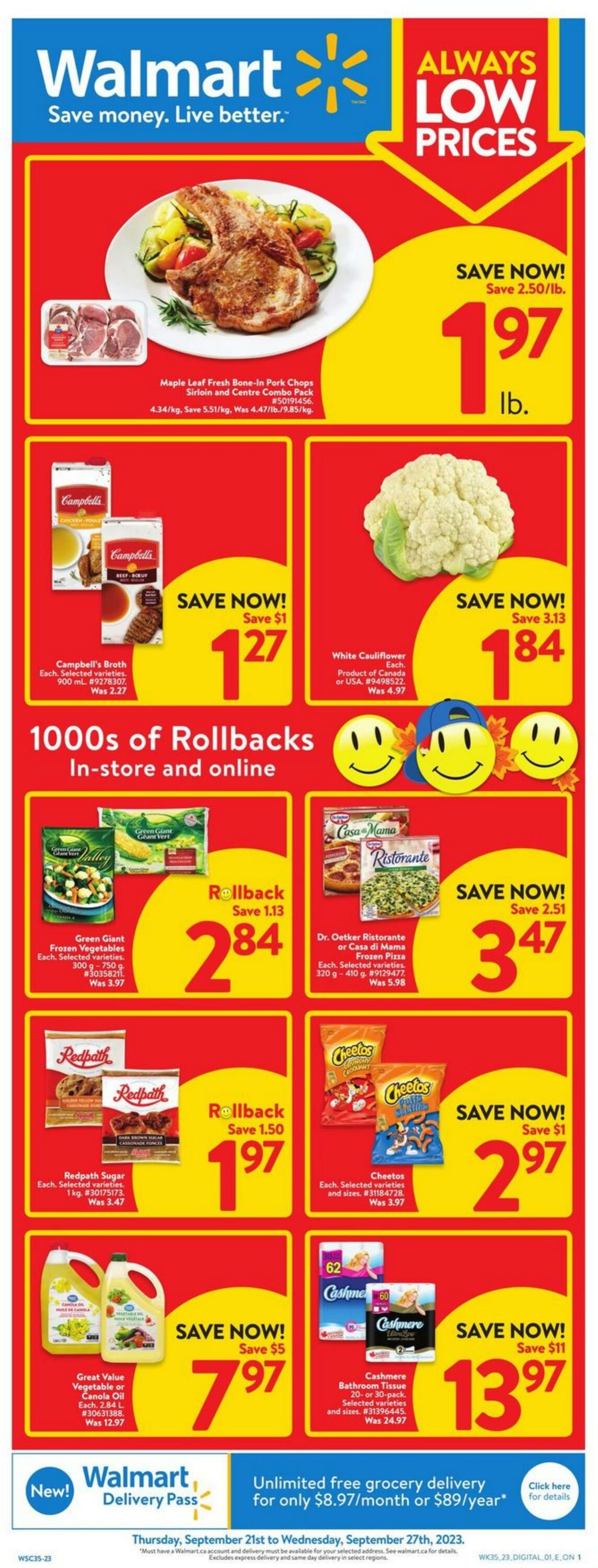 Flyer Walmart 21.09.2023 - 27.09.2023