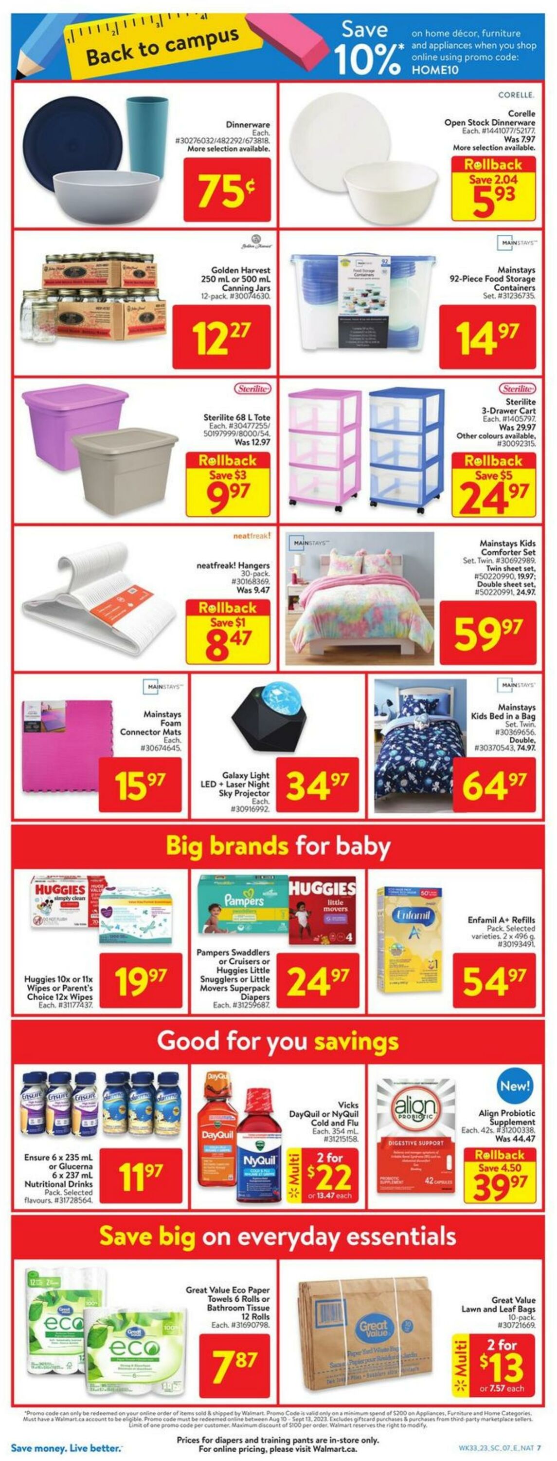 Flyer Walmart 07.09.2023 - 13.09.2023