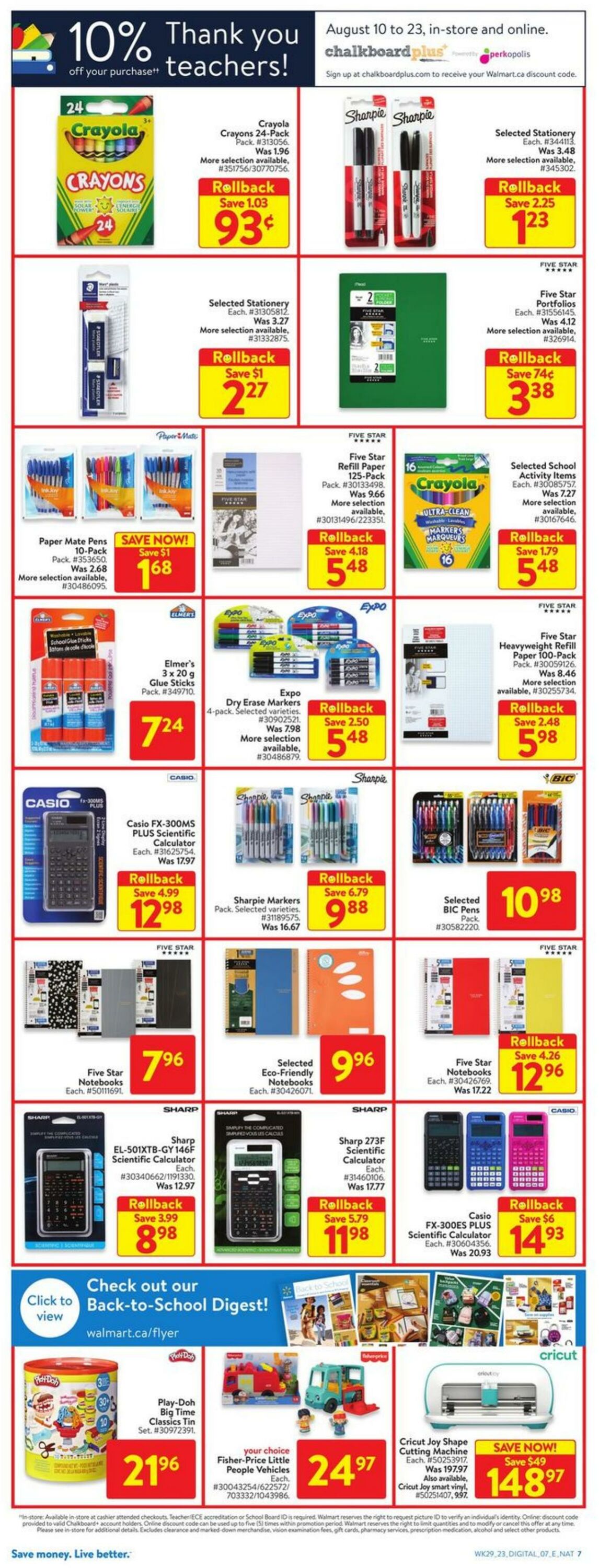 Flyer Walmart 10.08.2023 - 16.08.2023