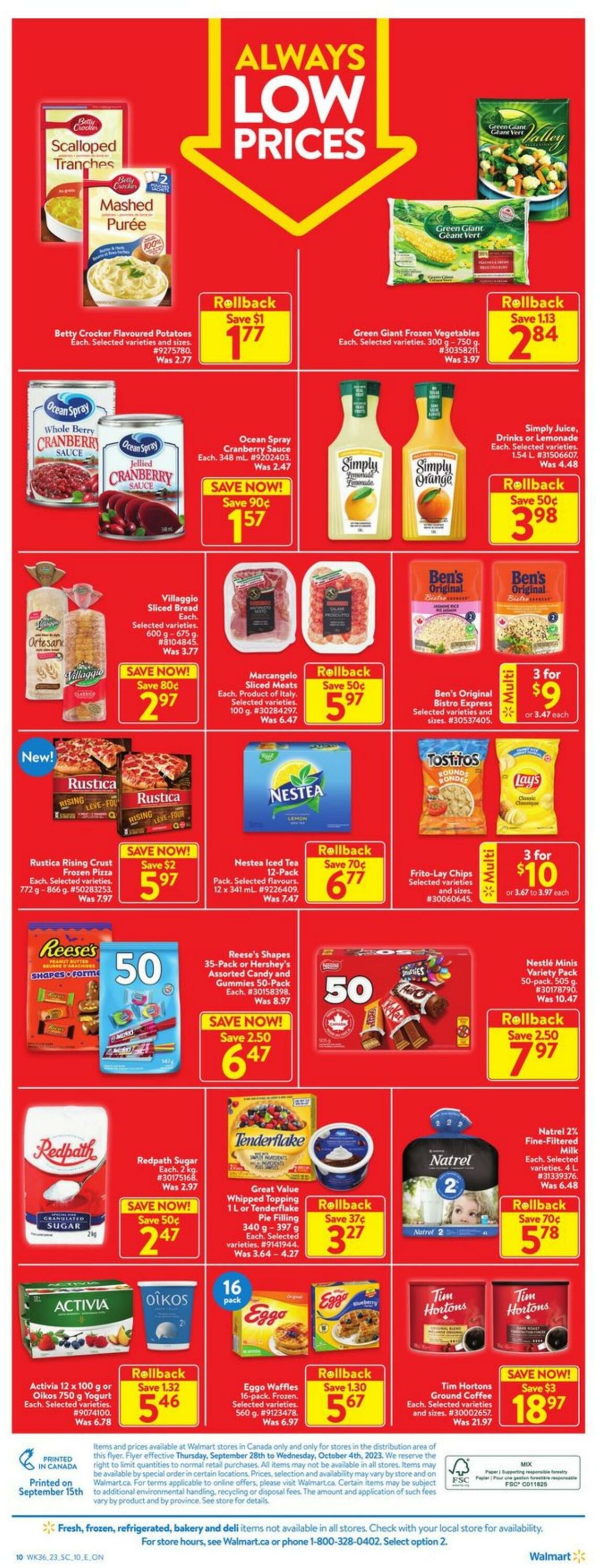 Flyer Walmart 28.09.2023 - 04.10.2023