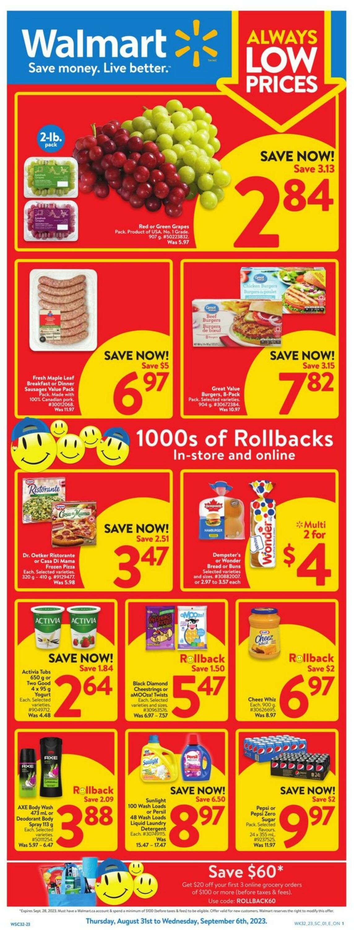 Flyer Walmart 31.08.2023 - 06.09.2023