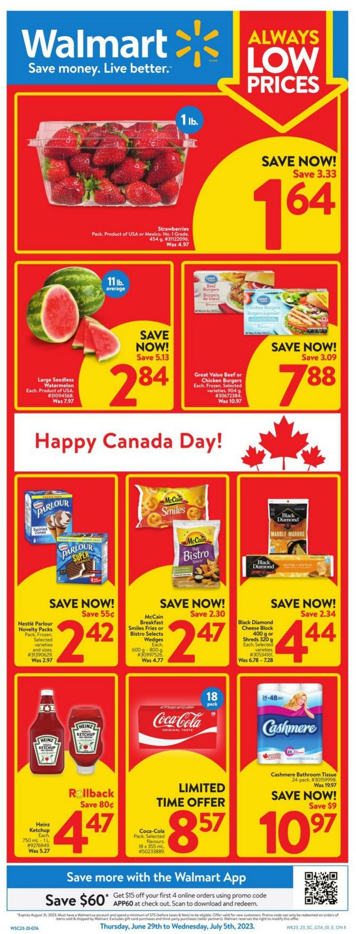 Walmart Promotional Flyer Ontario Canada Day Valid from 29.06 to