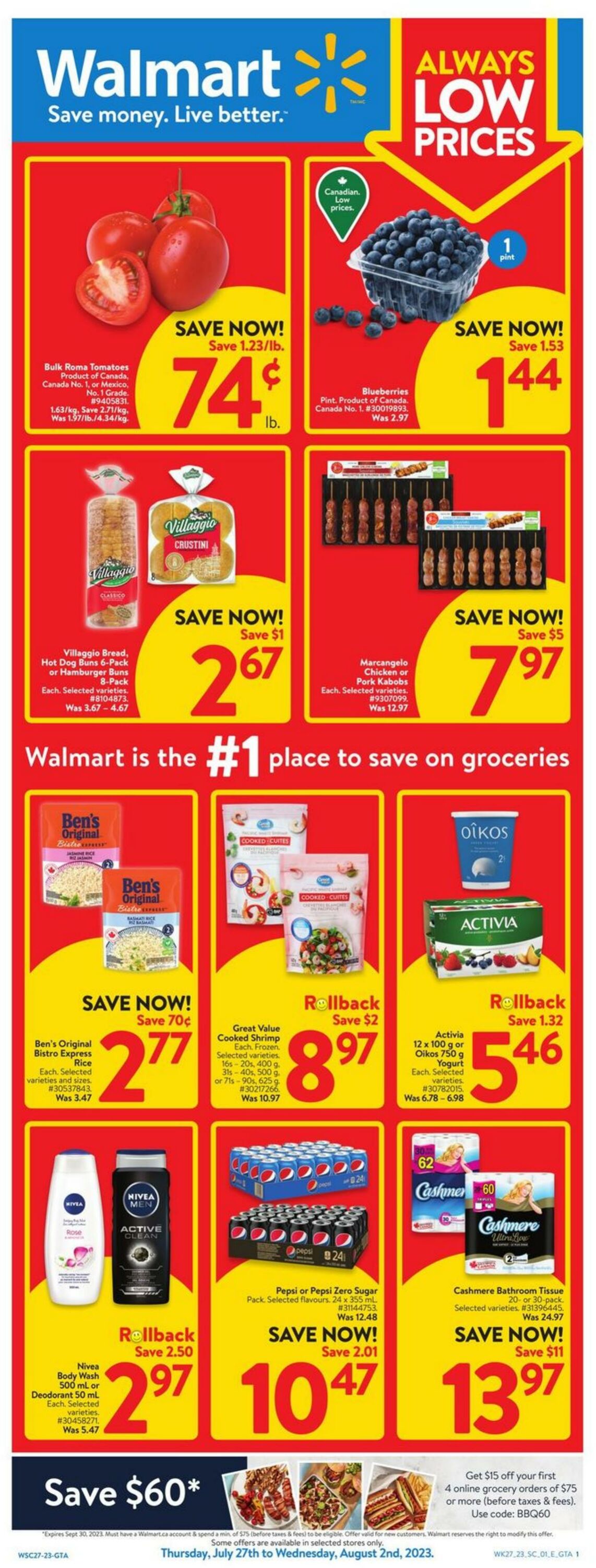 Flyer Walmart 27.07.2023 - 02.08.2023