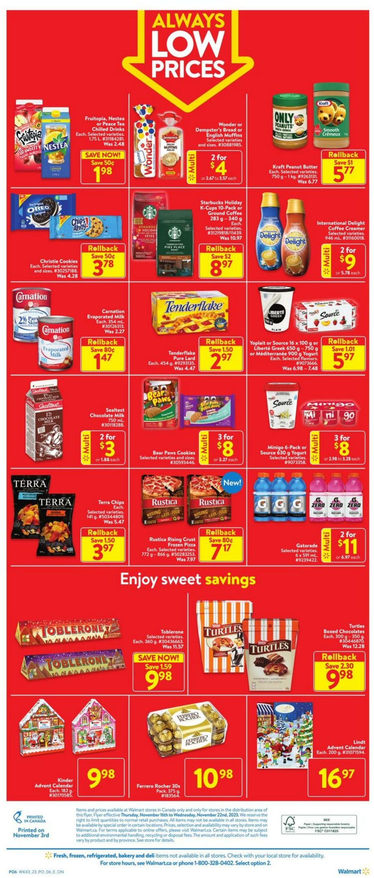 Flyer Walmart 16.11.2023 - 22.11.2023