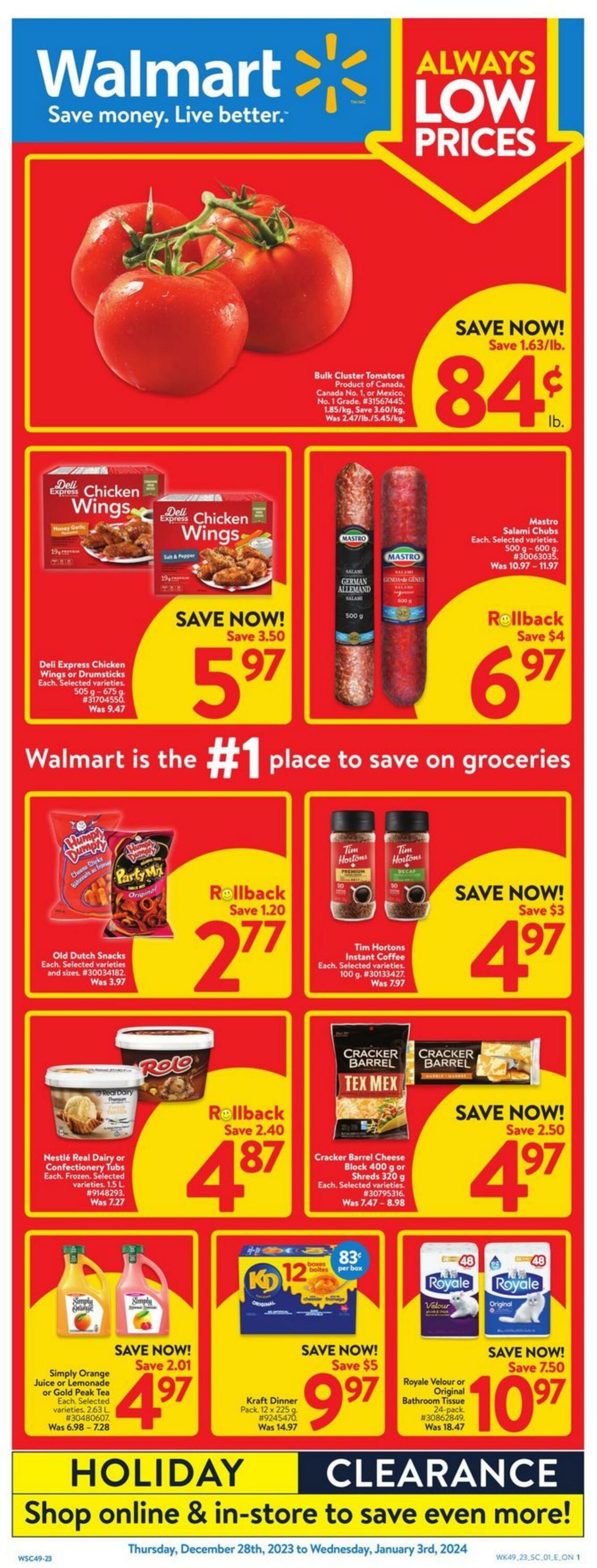 Flyer Walmart 28.12.2023 - 03.01.2024